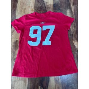 NIKE t-shirt women Medium red San Francisco 49ers Nick Bosa 97 graphic tee
